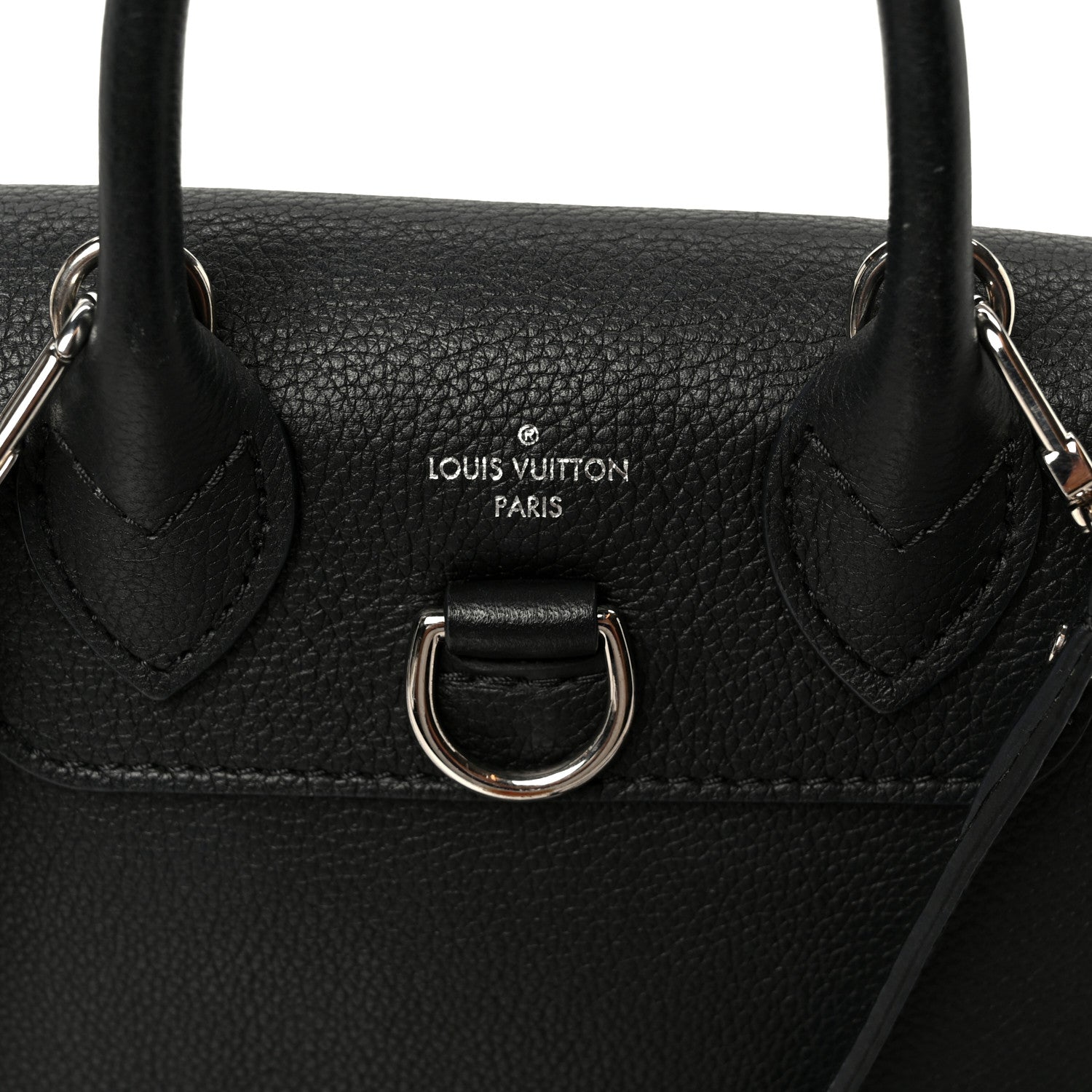 Louis Vuitton Calfskin Lockme Mini Backpack Black 8 of 11