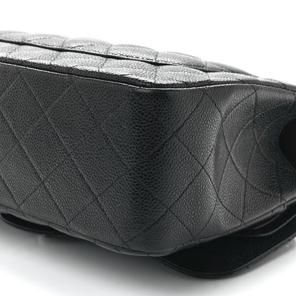 Chanel Caviar Quilted Jumbo Double Flap Black 12 of 12