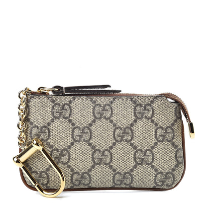 Gucci GG Supreme Monogram Key Case Brown 1 of 8