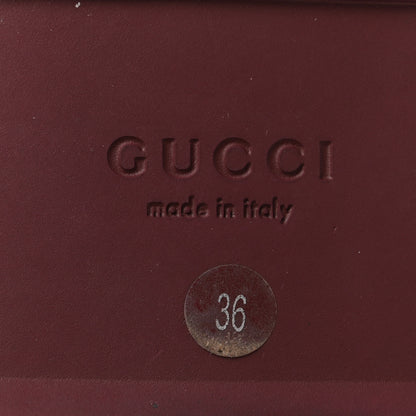 Gucci GG Supreme Monogram Womens Horsebit Slippers 36 Rosso Ancora 7 of 9