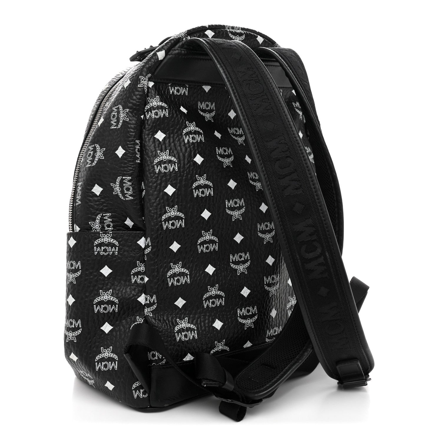 MCM Visetos Medium Stark Backpack Black 1833302 – FASHIONPHILE