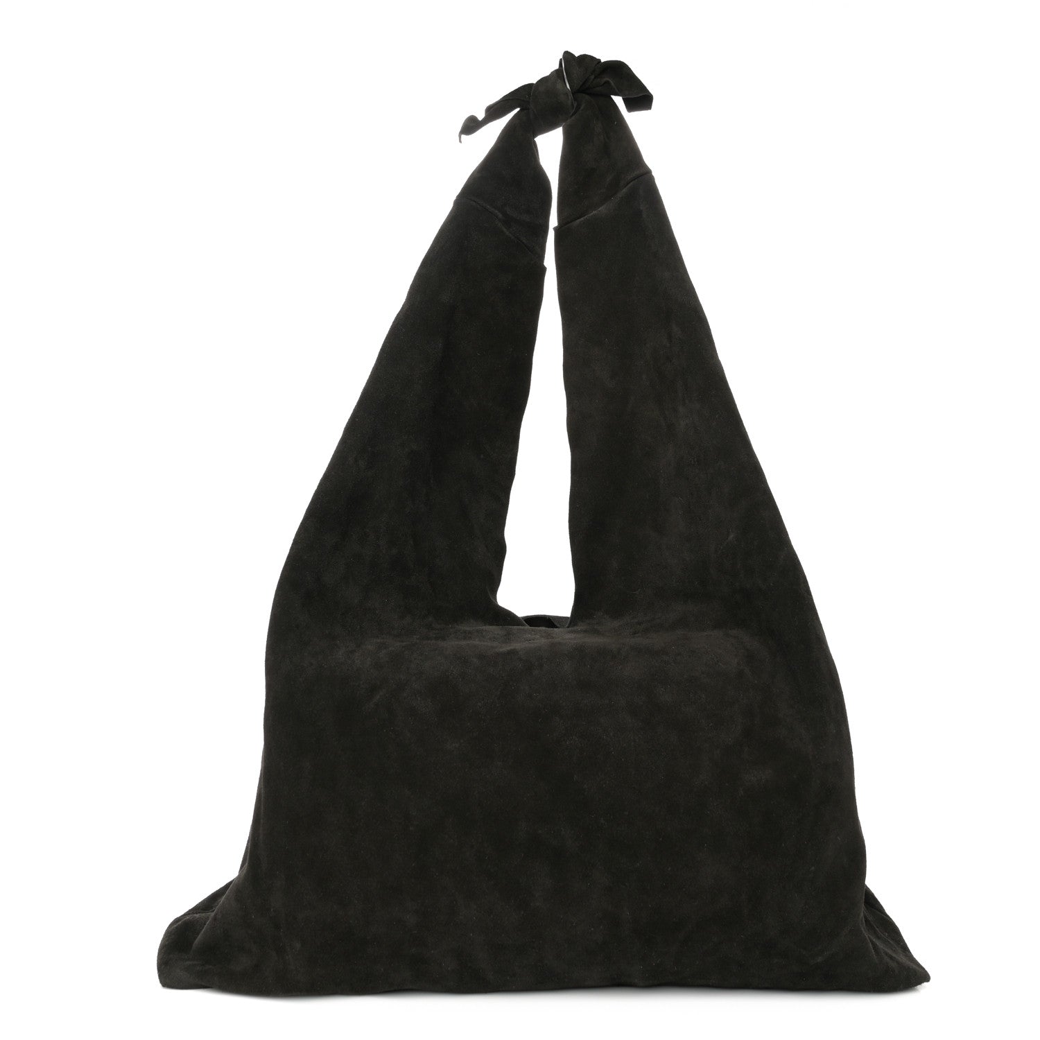 The Row Suede Bindle Bag Black 1 of 9