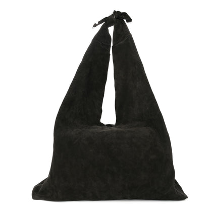 The Row Suede Bindle Bag Black 1 of 9