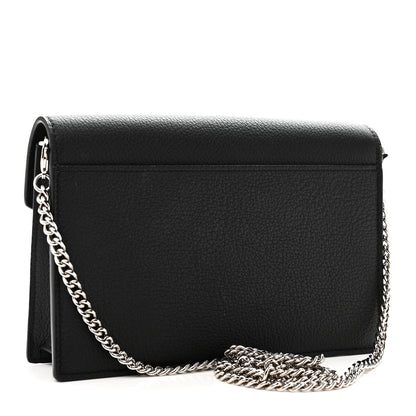 Louis Vuitton Soft Calfskin My Lockme Chain Pochette Black 3 of 10