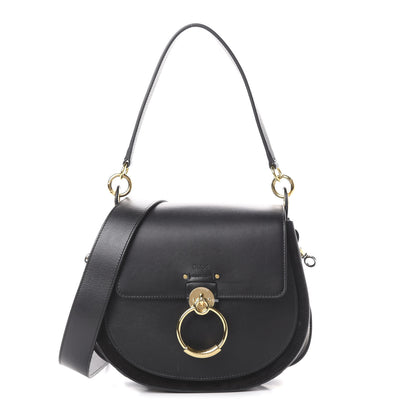 Chloe Grained Calfskin Large Tess Bag Black 1 of 14
