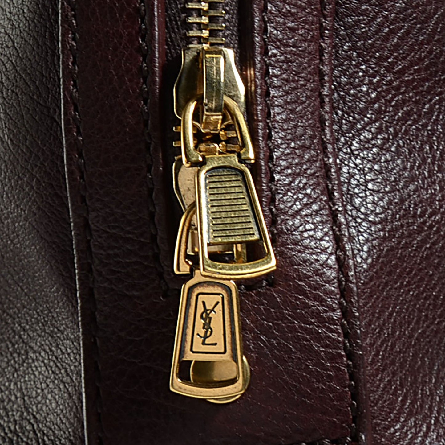 Calfskin Oversized Muse Black Cherry