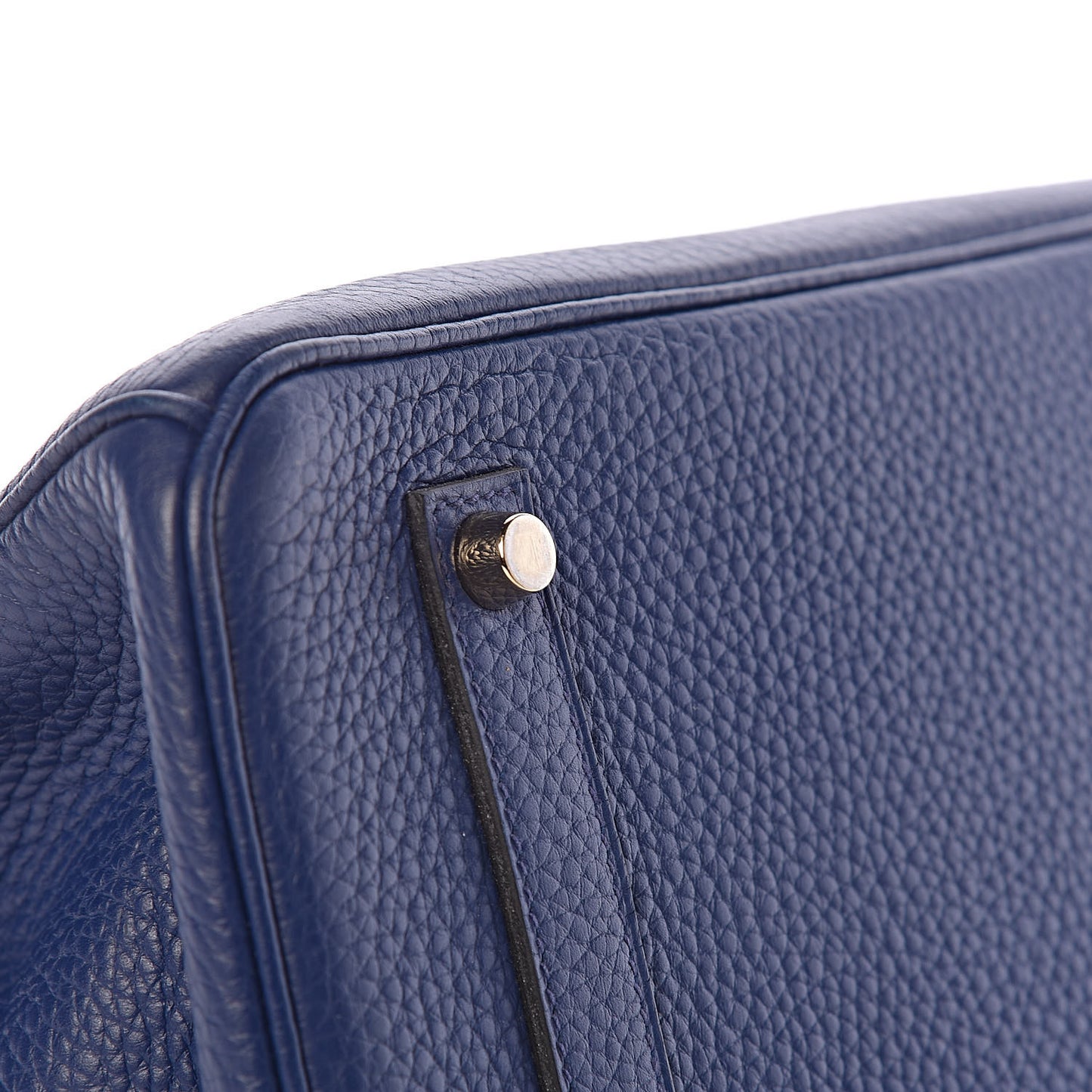 Taurillon Clemence Birkin 35 Bleu Saphir