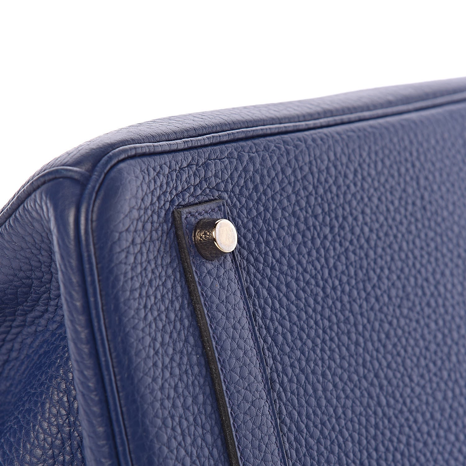 Hermes Taurillon Clemence Birkin 35 Bleu Saphir 37 of 37