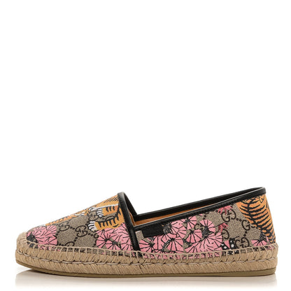 Gucci GG Supreme Monogram Bengal Espadrilles 39.5 Beige Pink 1 of 7