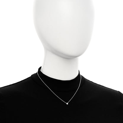 Tiffany Platinum Diamond .34ct True Cut Pendant Necklace 2 of 6