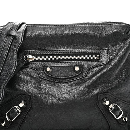 Balenciaga Agneau Classic Hardware XS Reporter Crossbody Black 9 of 11