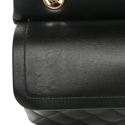 Chanel Lambskin Quilted Small Double Flap Black 11 of 14