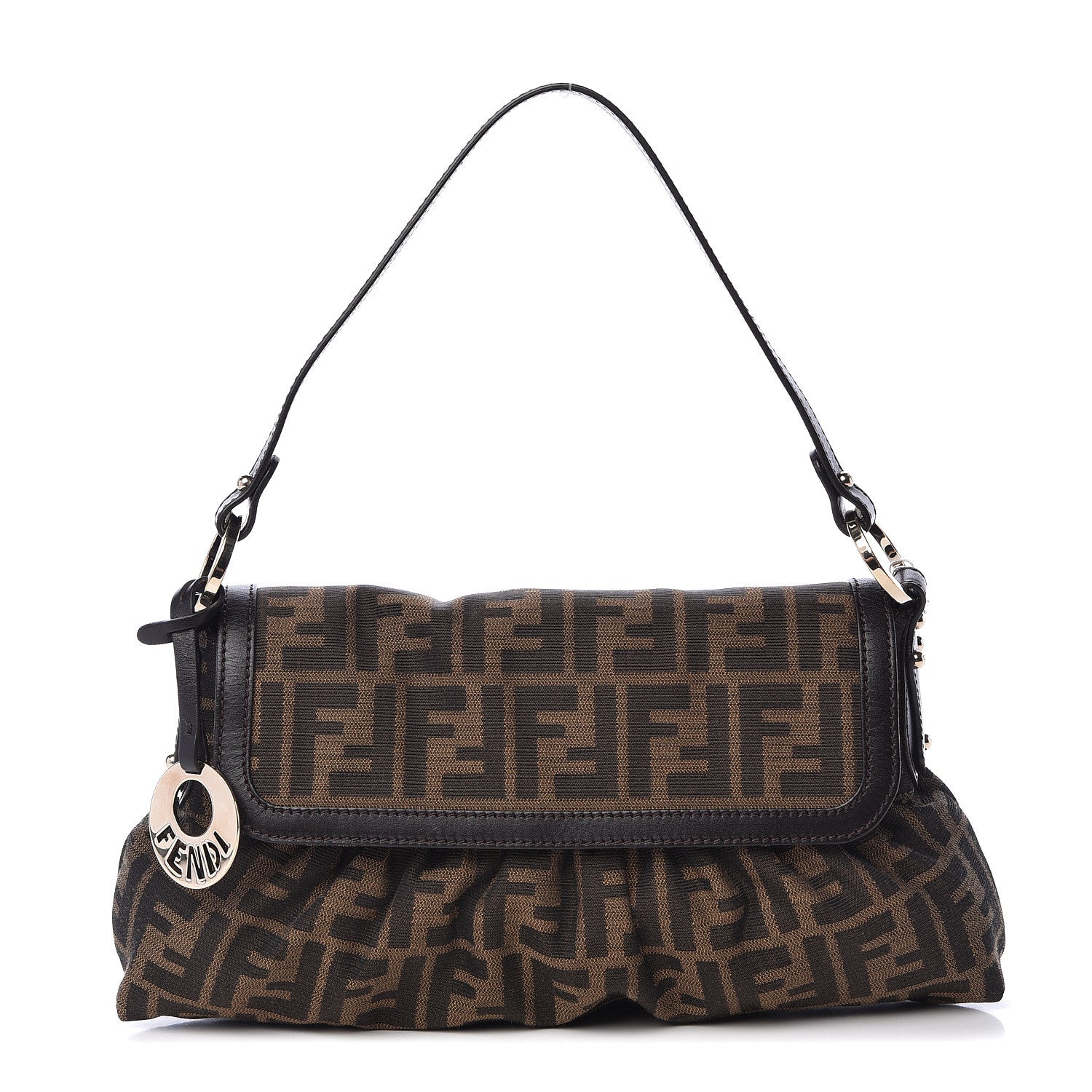 Fendi Zucca Small Chef Shoulder Bag Tobacco 1 of 11