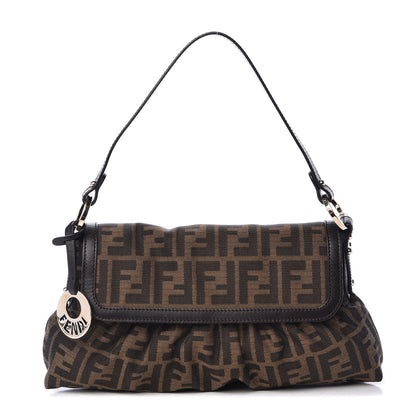 Fendi Zucca Small Chef Shoulder Bag Tobacco 1 of 11