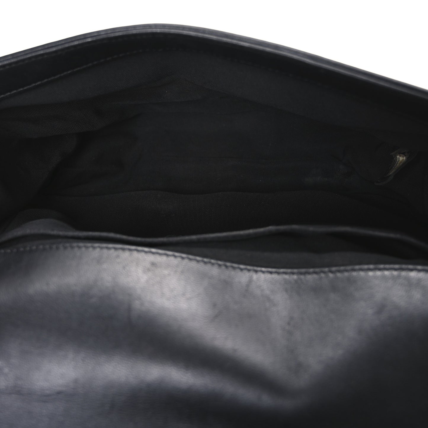Lambskin Quilted Medium Boy Flap Black
