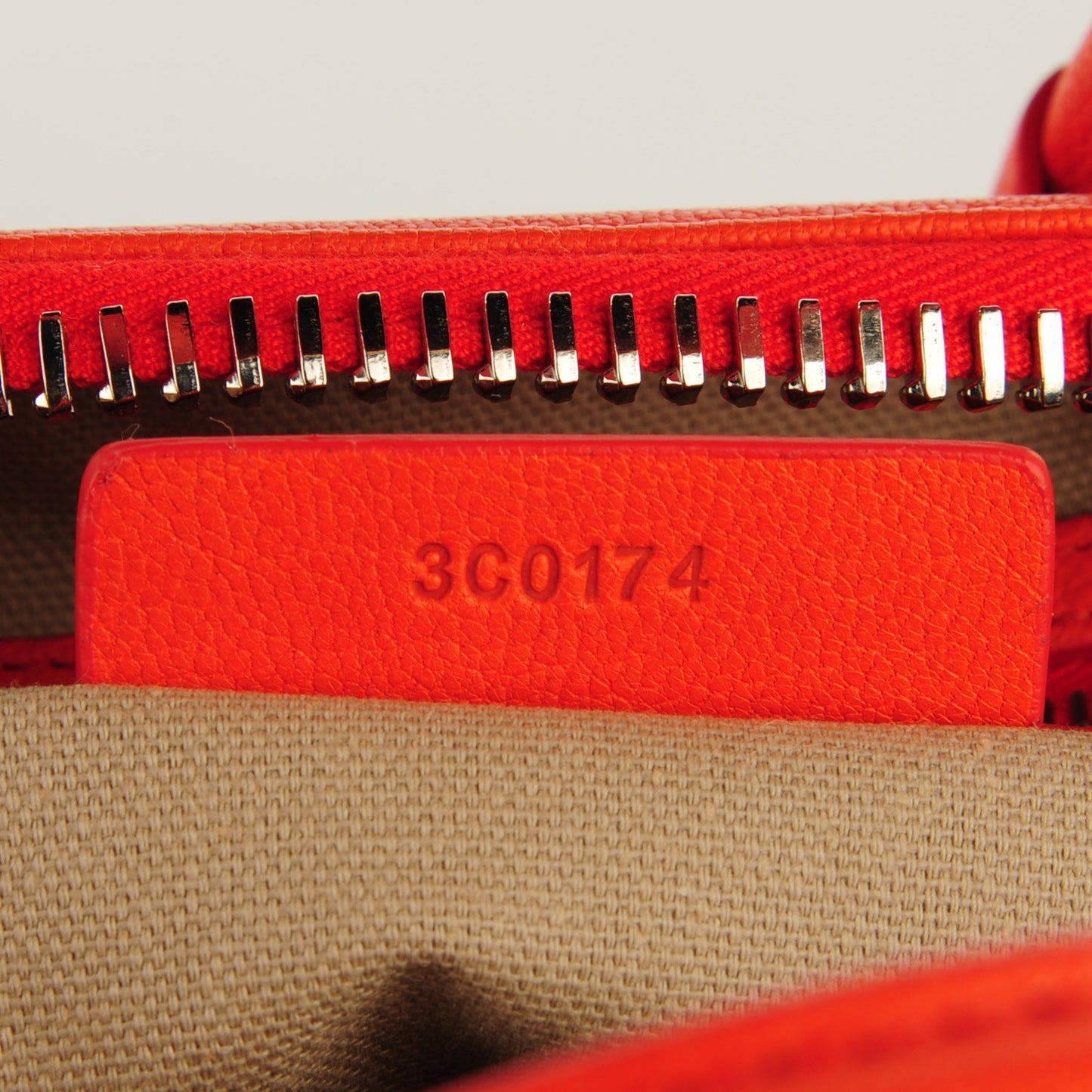 Sugar Goatskin Mini Antigona Burnt Orange