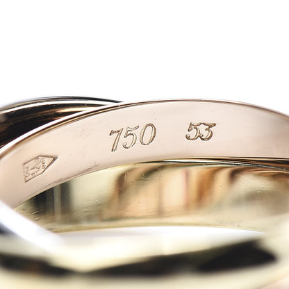Cartier 18K Pink Yellow White Gold Classic Les Must De Trinity Ring 53 6.5 5 of 7