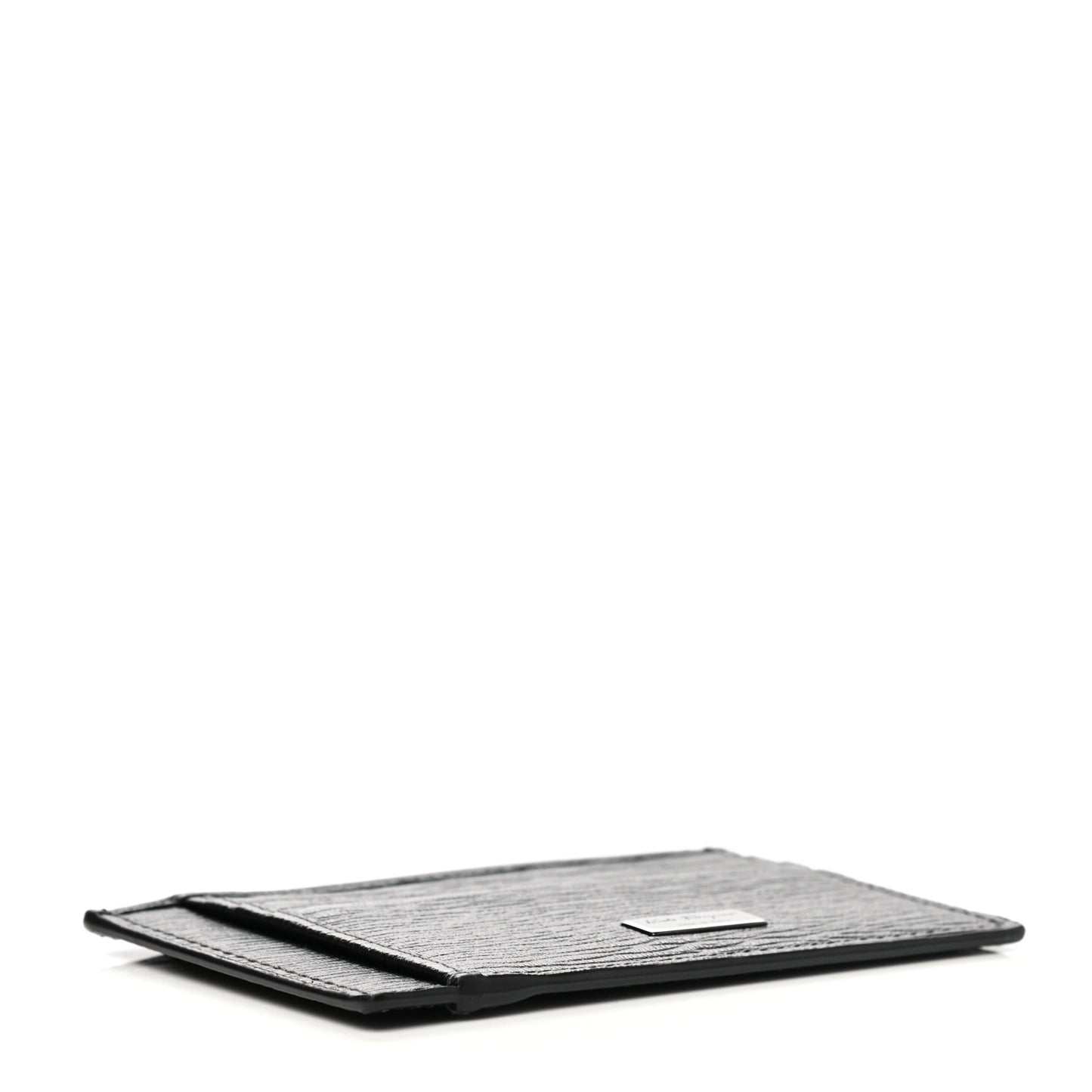 Stamped Calfskin Cardholder Black