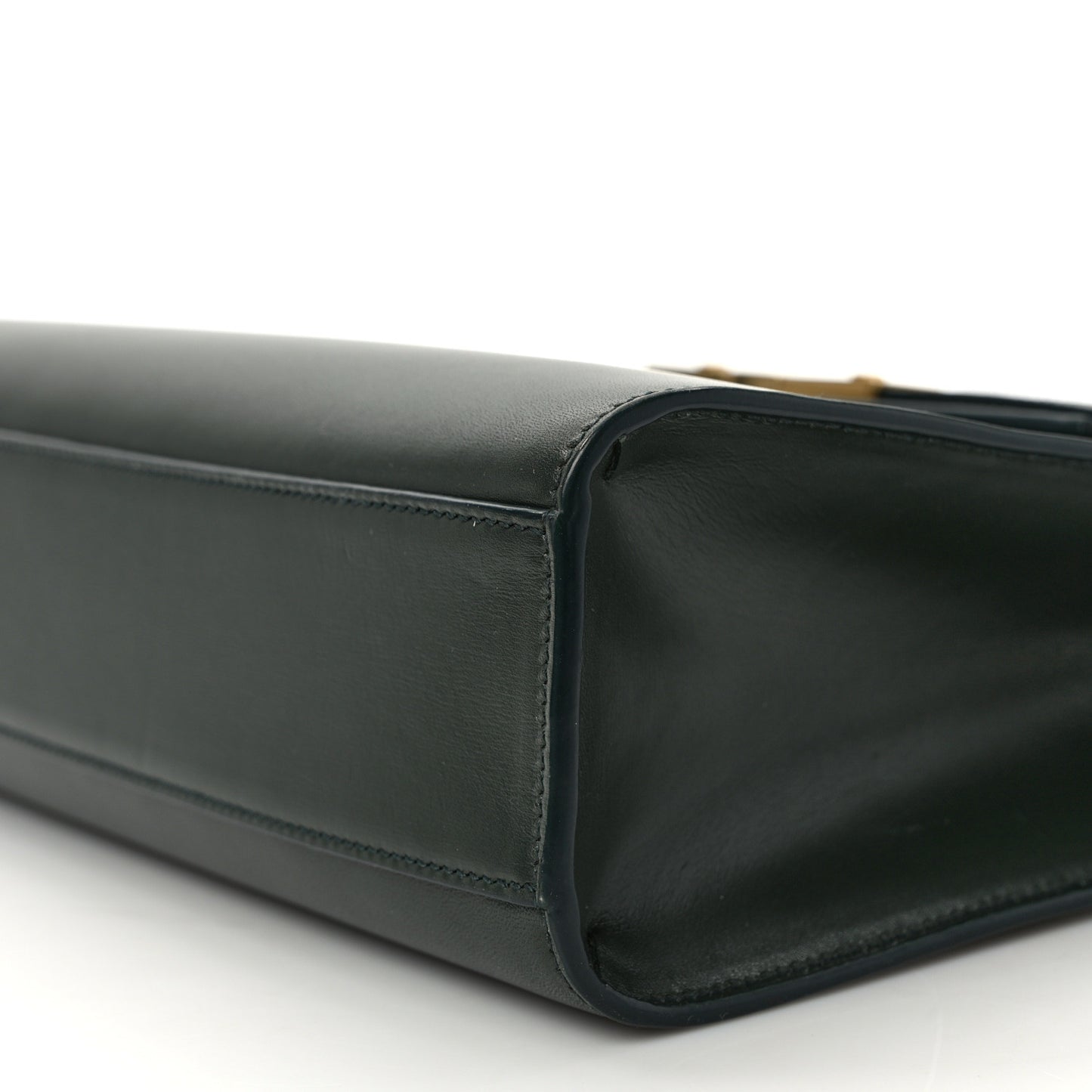 Smooth Calfskin Manhattan Shoulder Bag Dark Green
