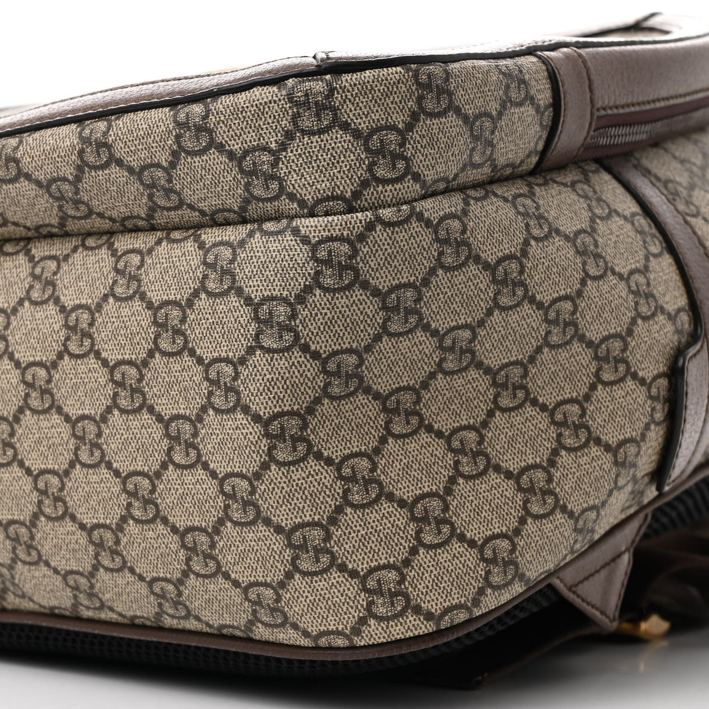 GG Supreme Monogram Medium Ophidia Day Backpack Brown