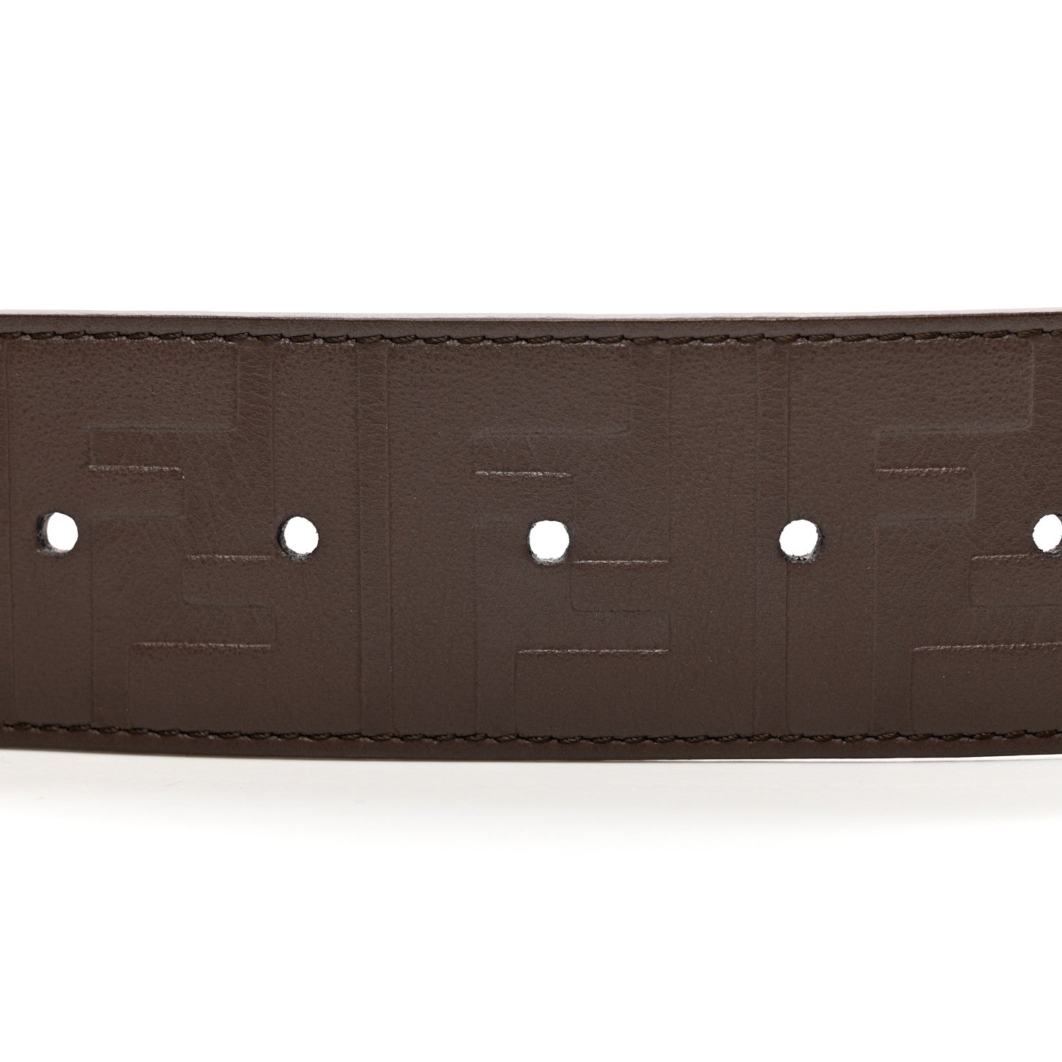 Fendi Vitello Grace FF 1974 Embossed Belt 90 36 Moresco 4 of 5