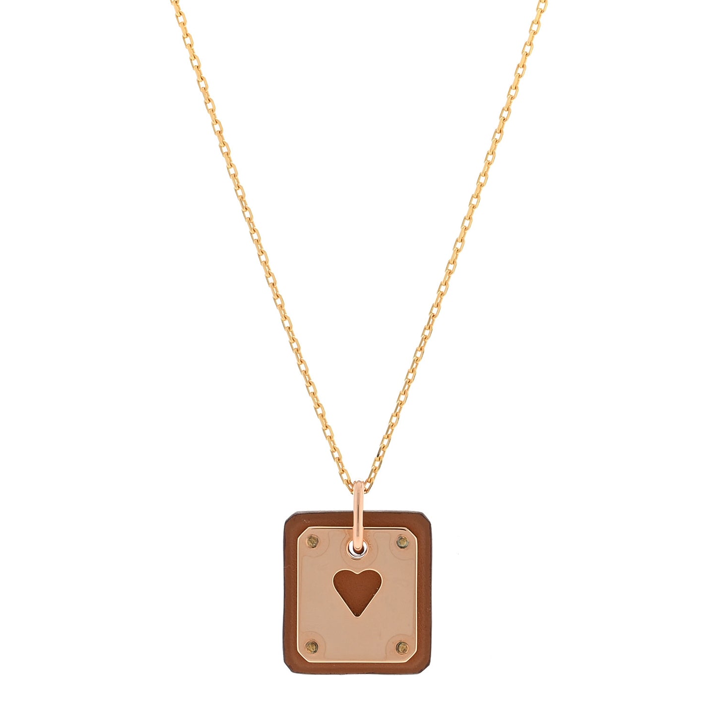 Rose Gold Plated Swift As De Coeur Necklace Gold