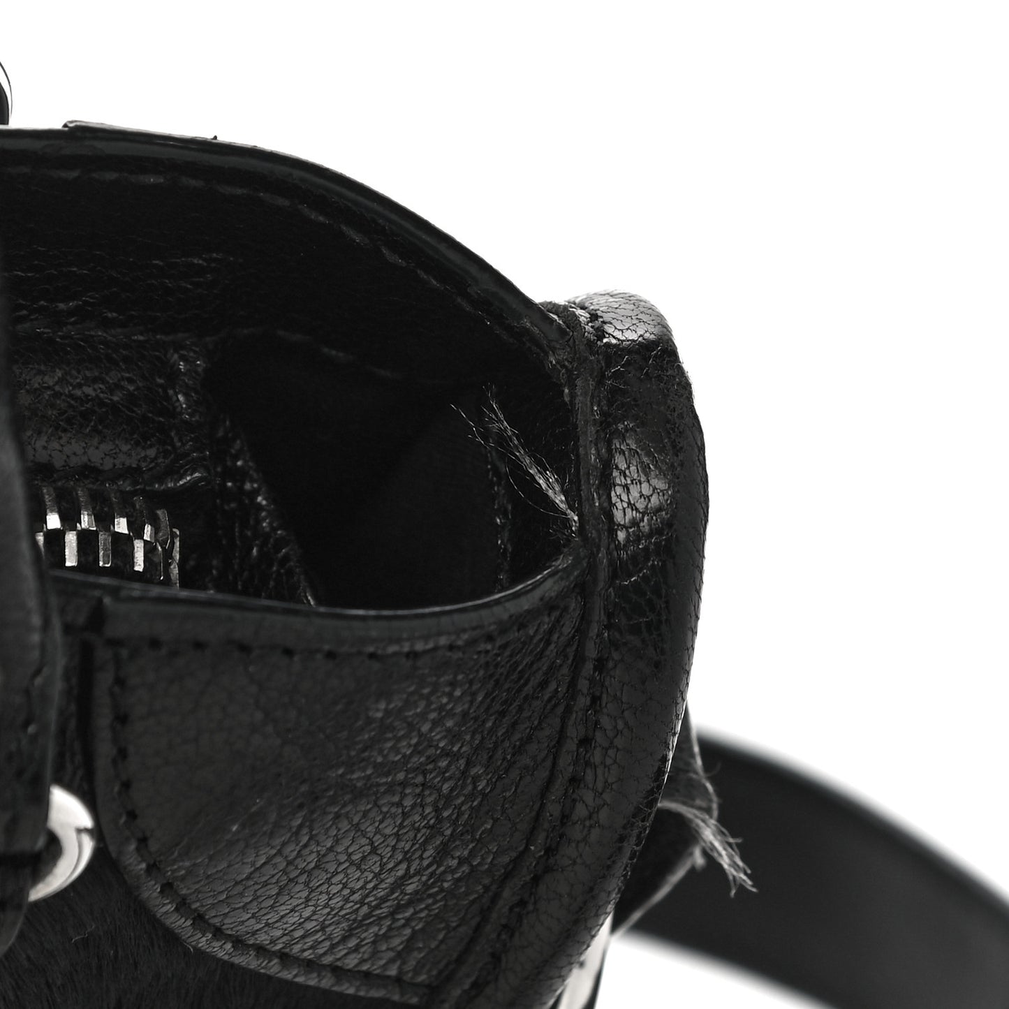 Pony Hair Silver Classic Hardware Mini City Black