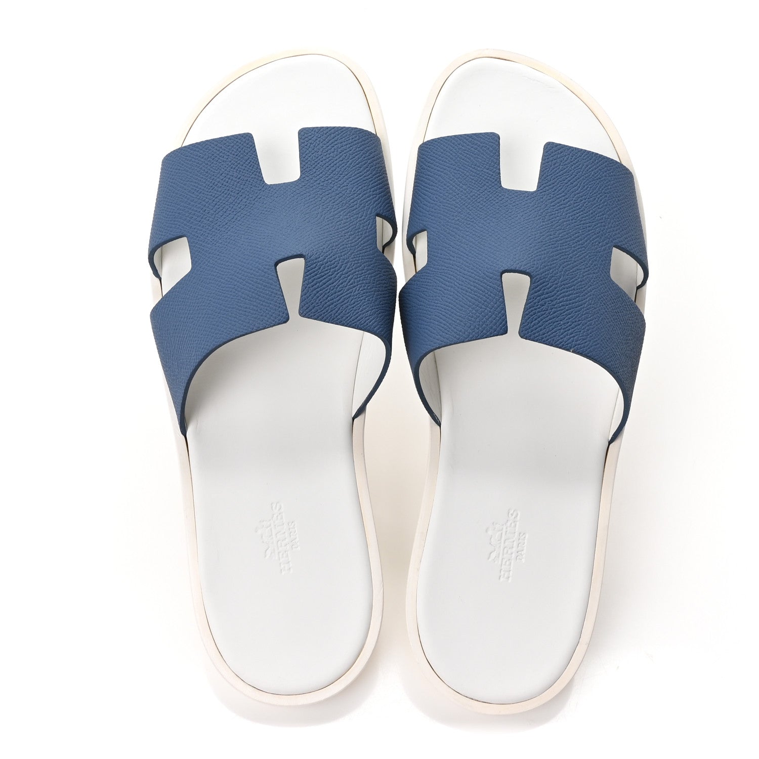 Hermes Epsom Mens Izmir Sandals 42.5 Ocean 2 of 10