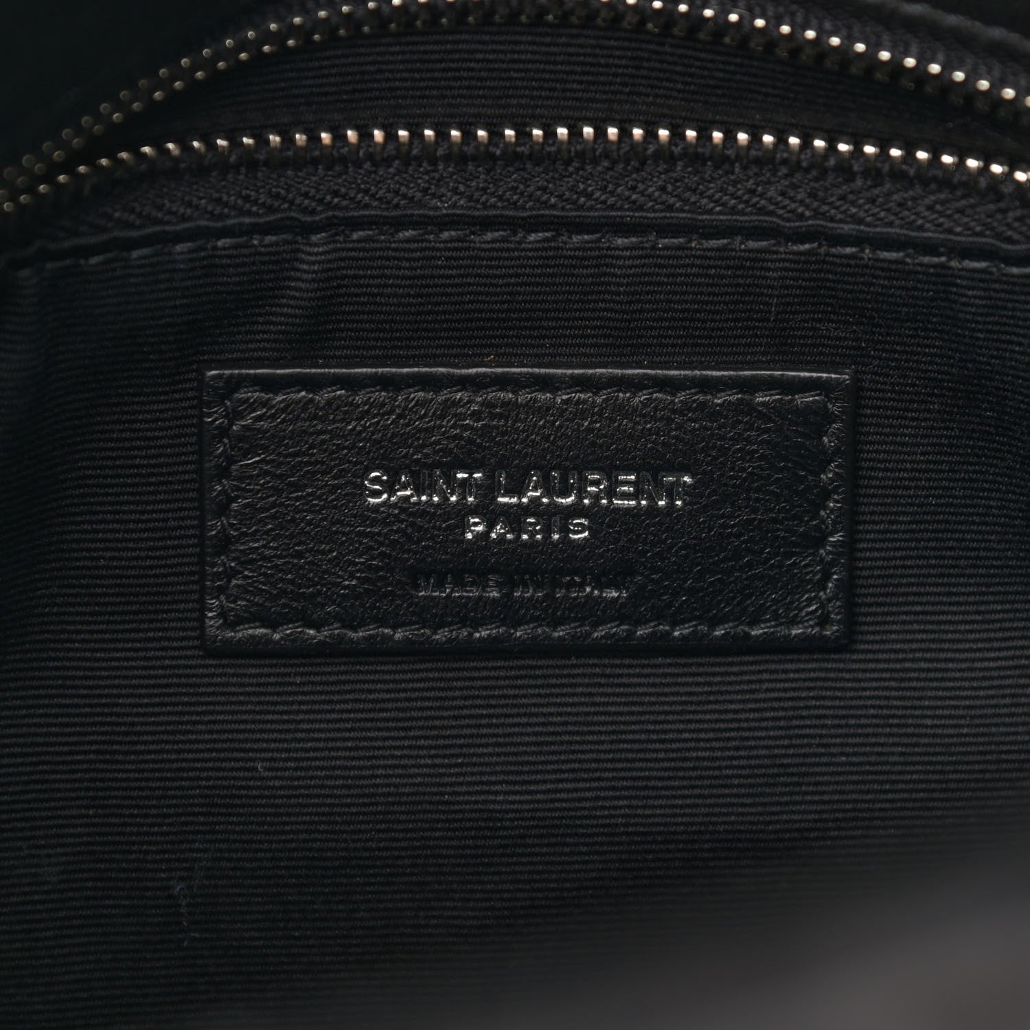 Saint Laurent Lambskin Quilted Small Loulou Puffer Monogram Chain Satchel Black 6 of 11