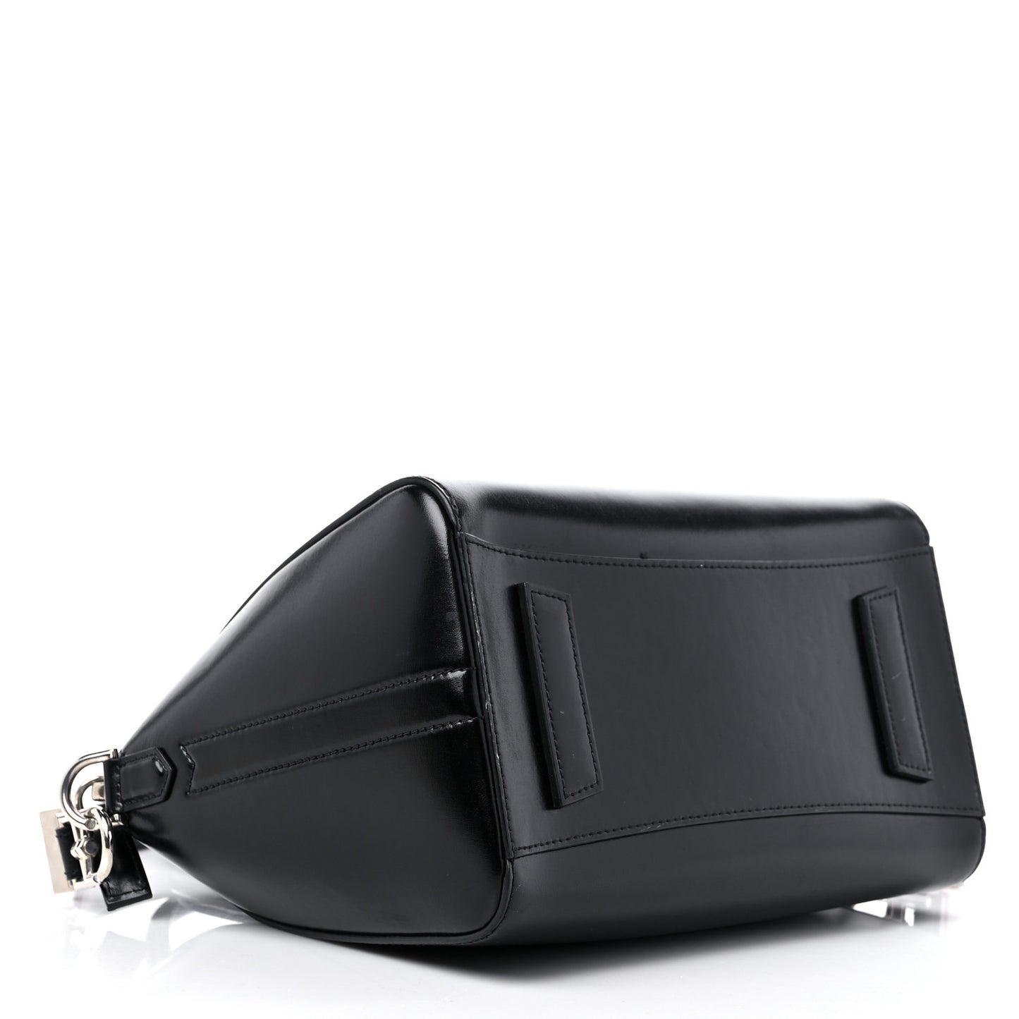 Shiny Lord Calfskin Small Antigona Black