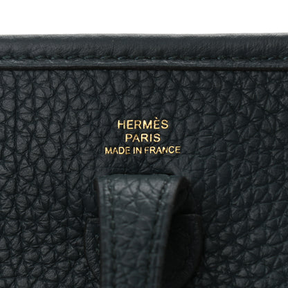 Hermes Taurillon Clemence Evelyne TPM Vert Cypress 5 of 10