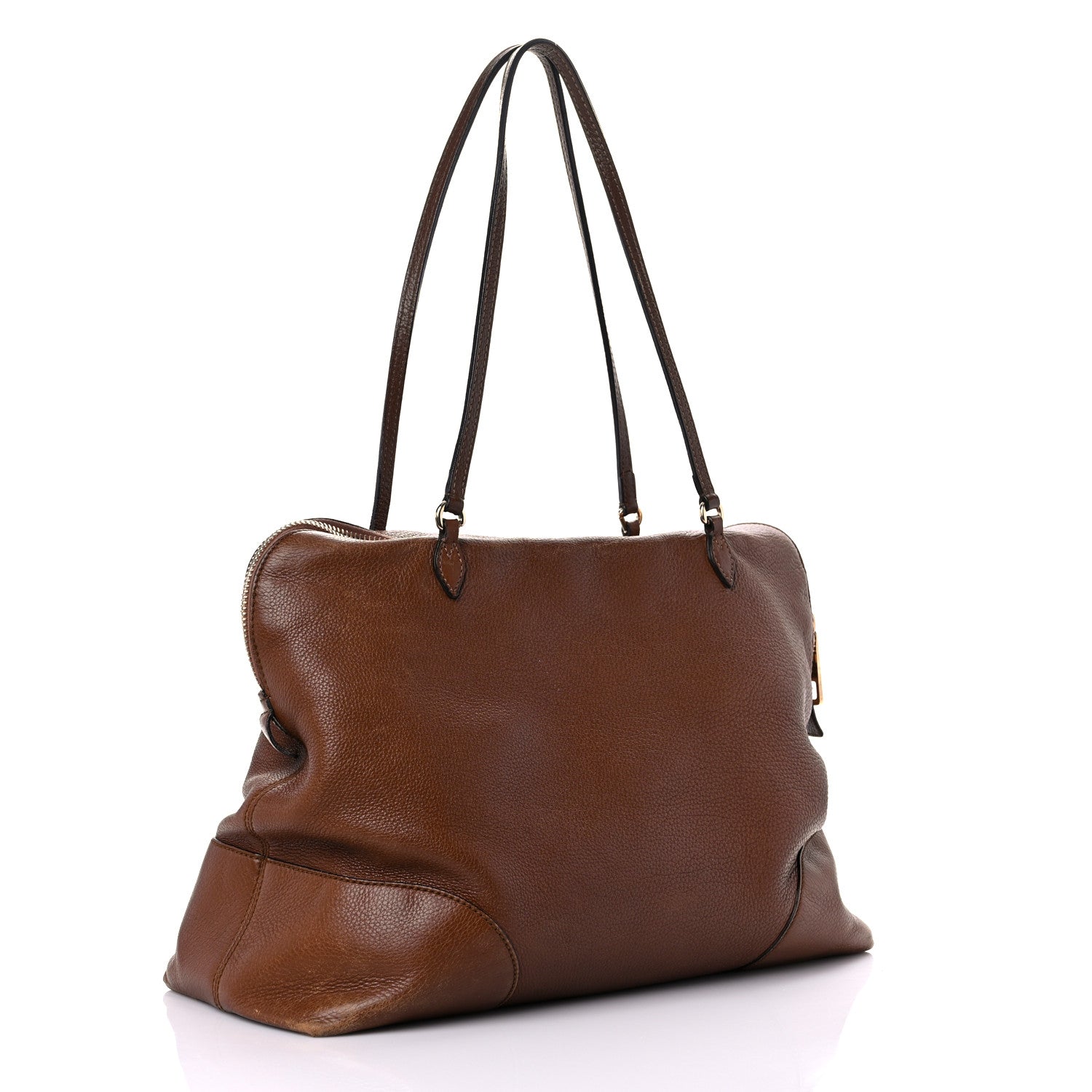 Gucci Pebbled Calfskin Medium Bree Shoulder Bag Nut Brown 3 of 32