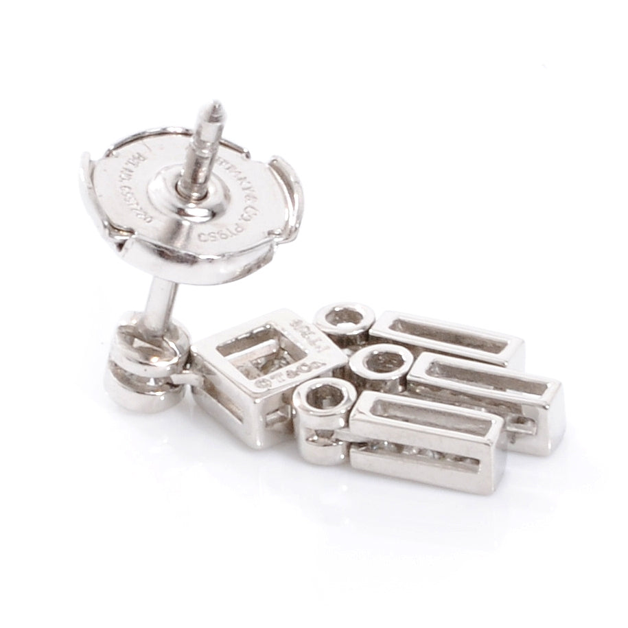Tiffany Platinum Diamond Legacy Earrings 5 of 6