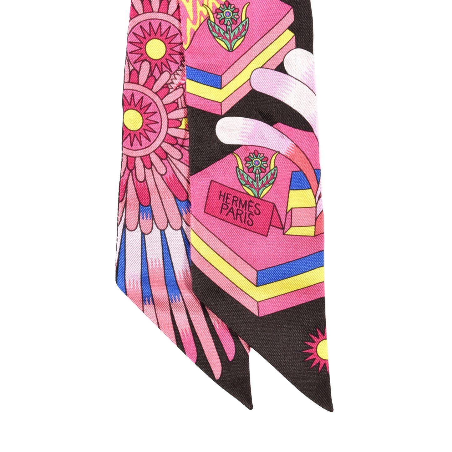 Silk La Source de Pegase Twilly Ebene Rose Vif Jaune Vif