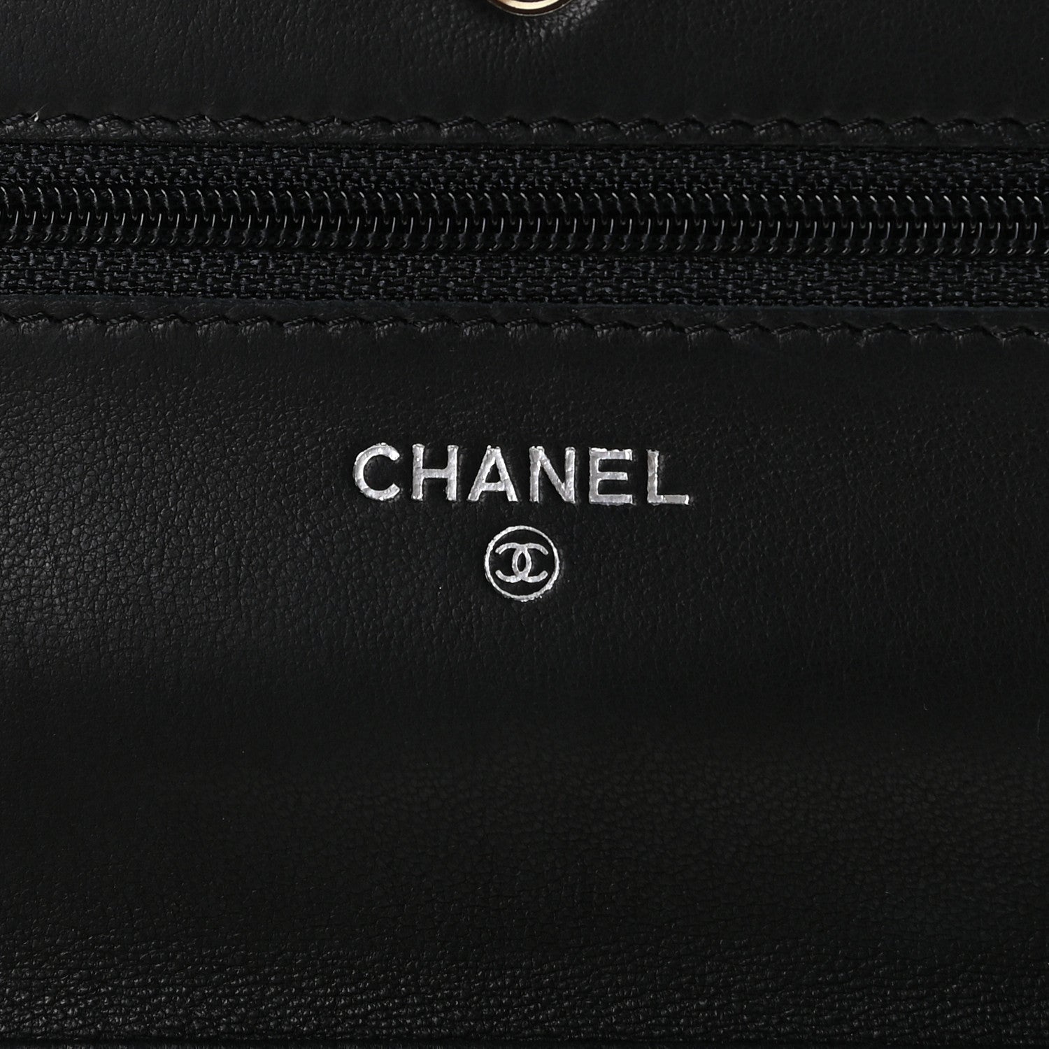 Chanel Lambskin Timeless CC Wallet On Chain WOC Black 6 of 11