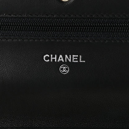 Chanel Lambskin Timeless CC Wallet On Chain WOC Black 6 of 11