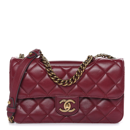 Chanel Calfskin Perfect Edge Medium Flap Burgundy 1 of 12