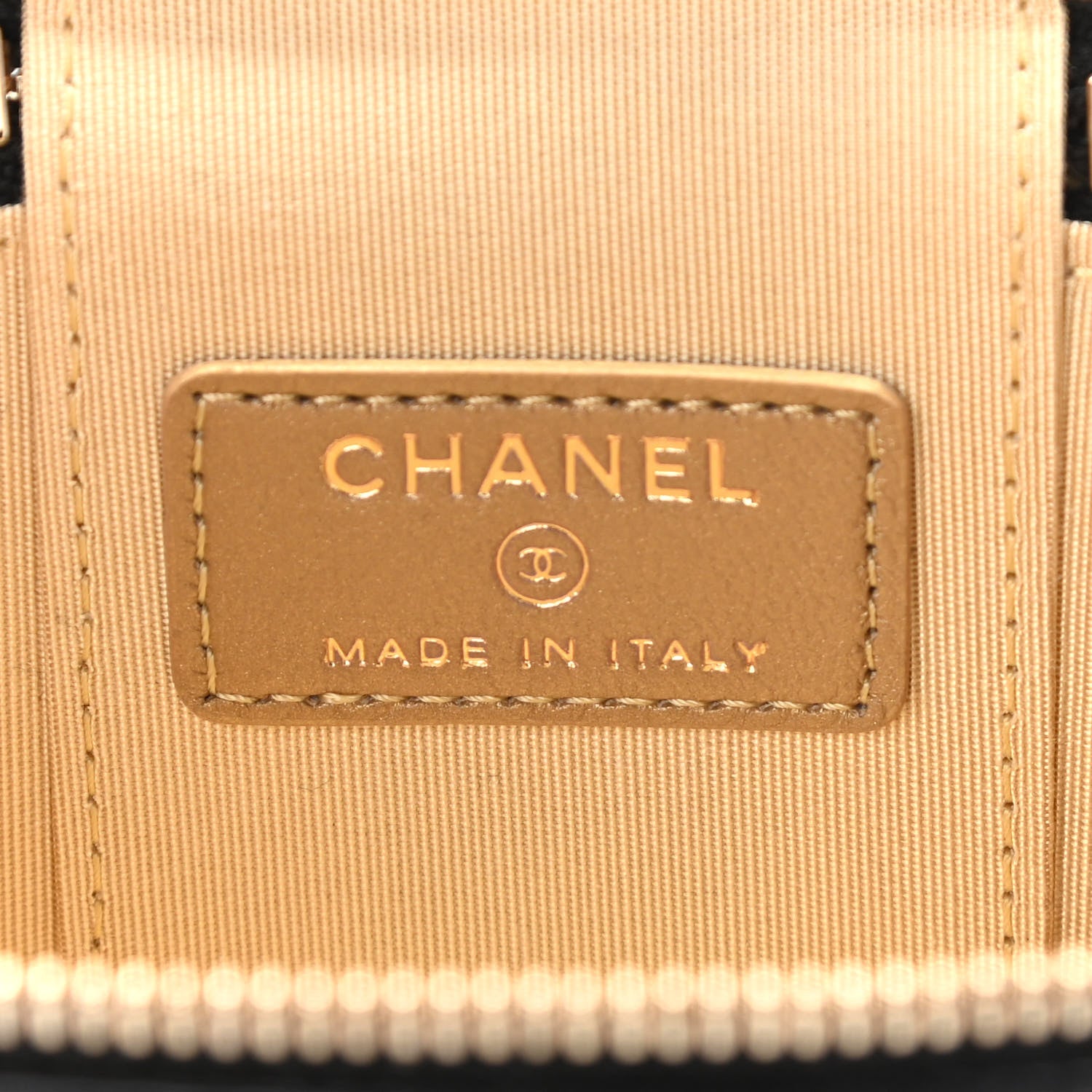 Chanel Lambskin Quilted Mini Pearl Crush Vanity Case With Chain Black 6 of 11