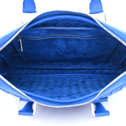 Bottega Veneta Nappa Intrecciato Medium Briefcase Blue 5 of 10