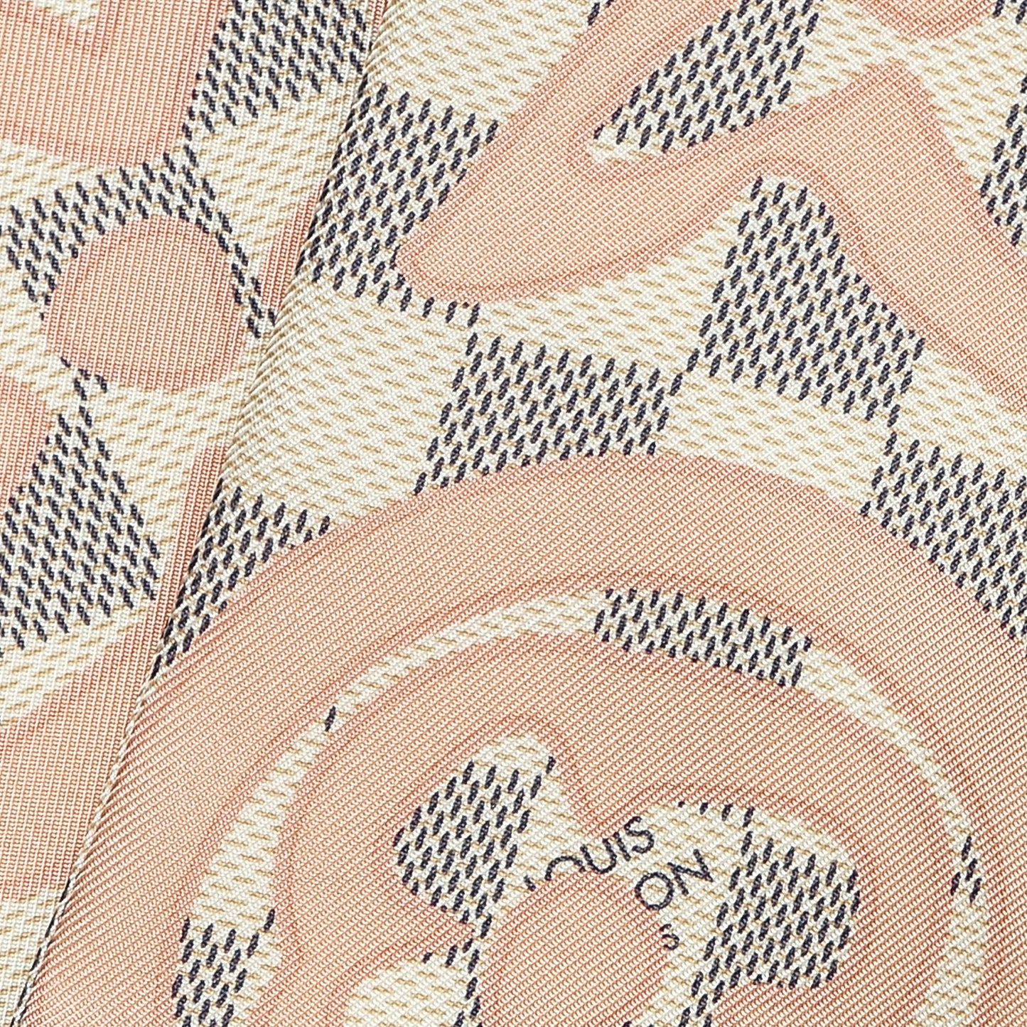 Silk Damier Azur Tahitienne Bandeau Rose Ballerine