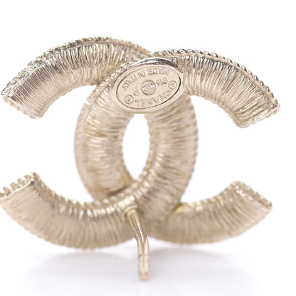 Chanel Pearl CC Earrings Gold 4 of 5