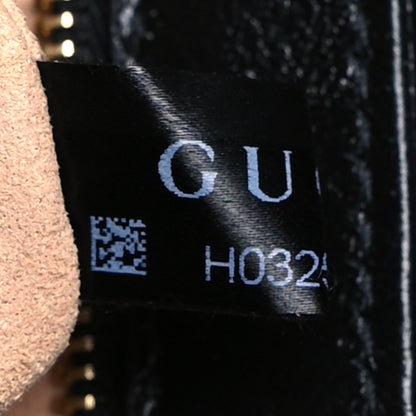 Gucci Monogram Matelasse Diagonal Small GG Marmont Shoulder Bag Beige Black 8 of 11
