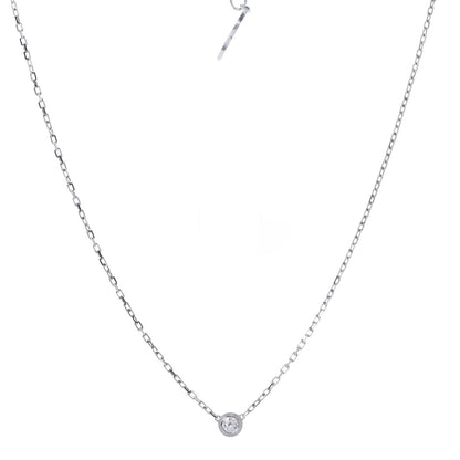 Cartier 18K White Gold Diamond SM D'Amour Pendant Necklace 1 of 6