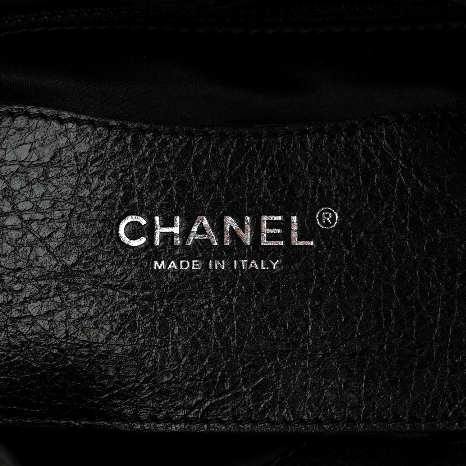 Chanel Glazed Calfskin On The Road Drawstring Tote Black 6 of 10
