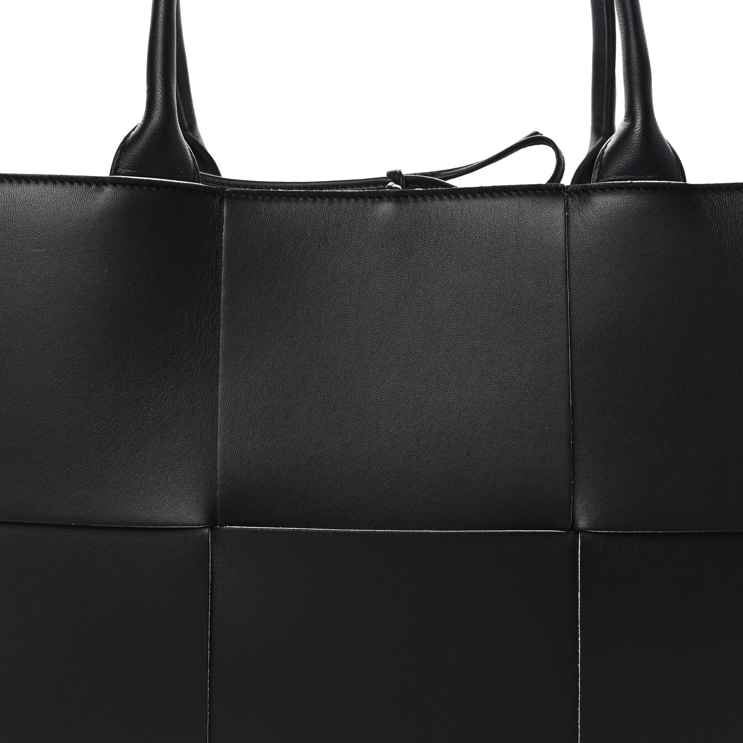 Bottega Veneta Nappa Maxi Intrecciato Medium Arco Tote Black White 8 of 10