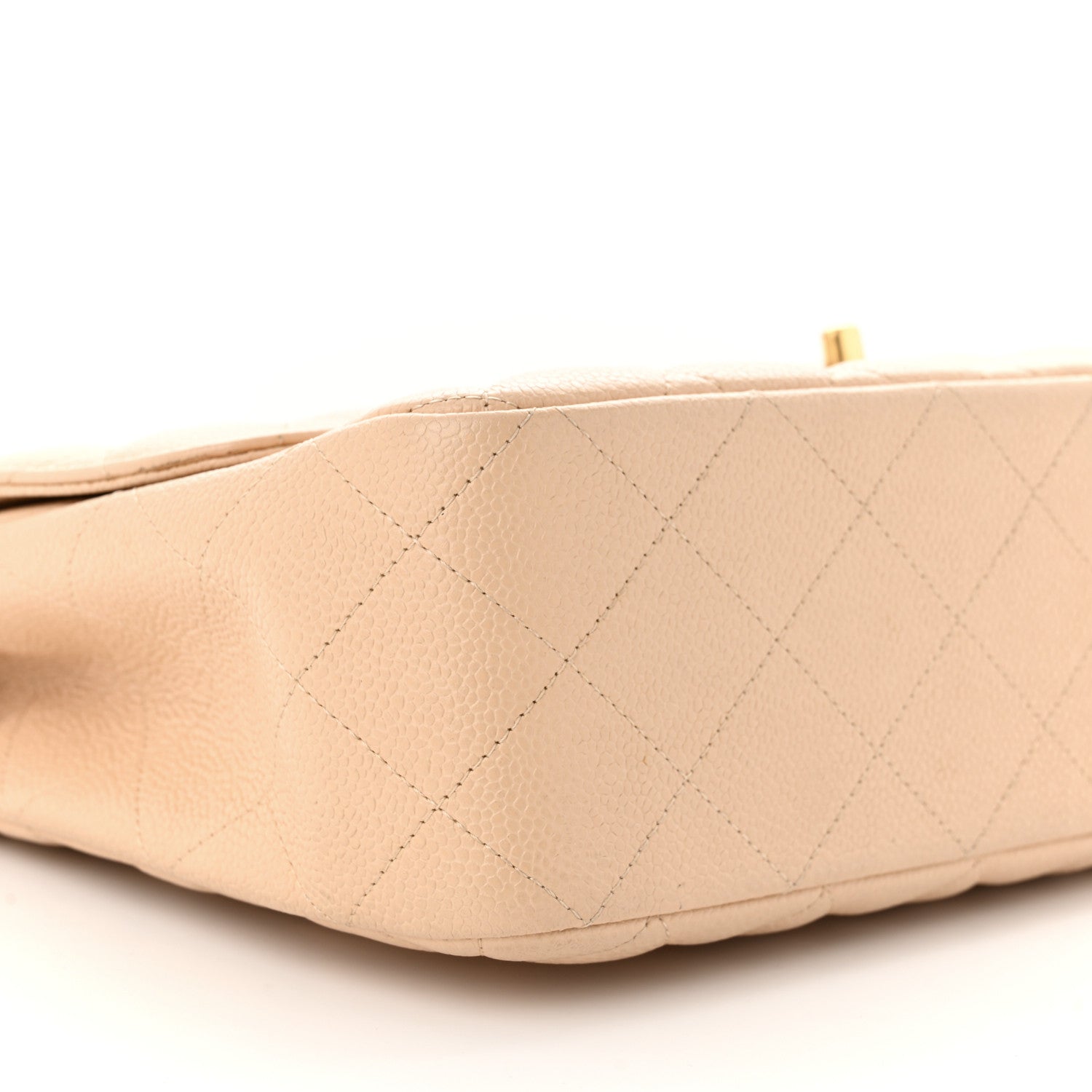 Chanel Caviar Quilted Jumbo Single Flap Beige 9 of 10