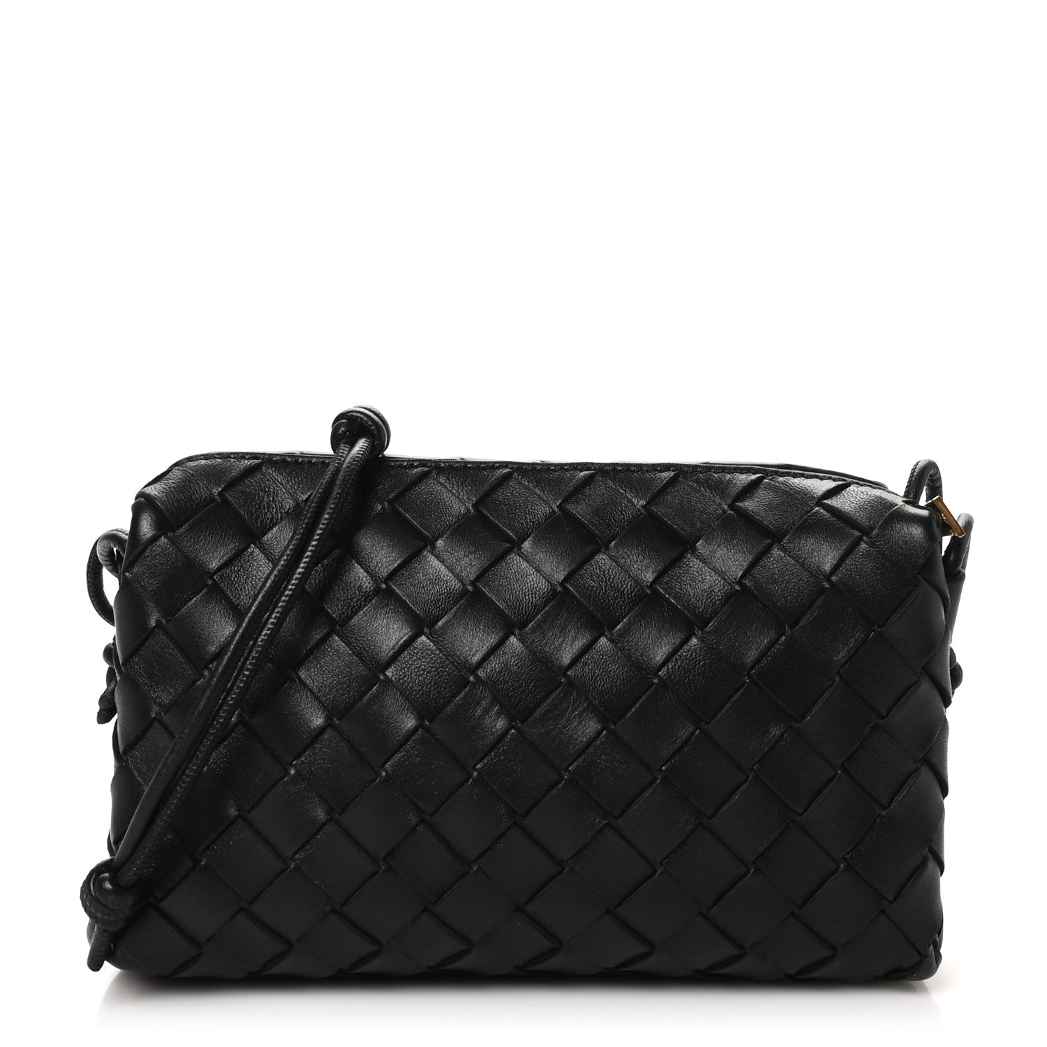 Bottega Veneta Nappa Intrecciato Small Loop Camera Bag Black 1 of 9
