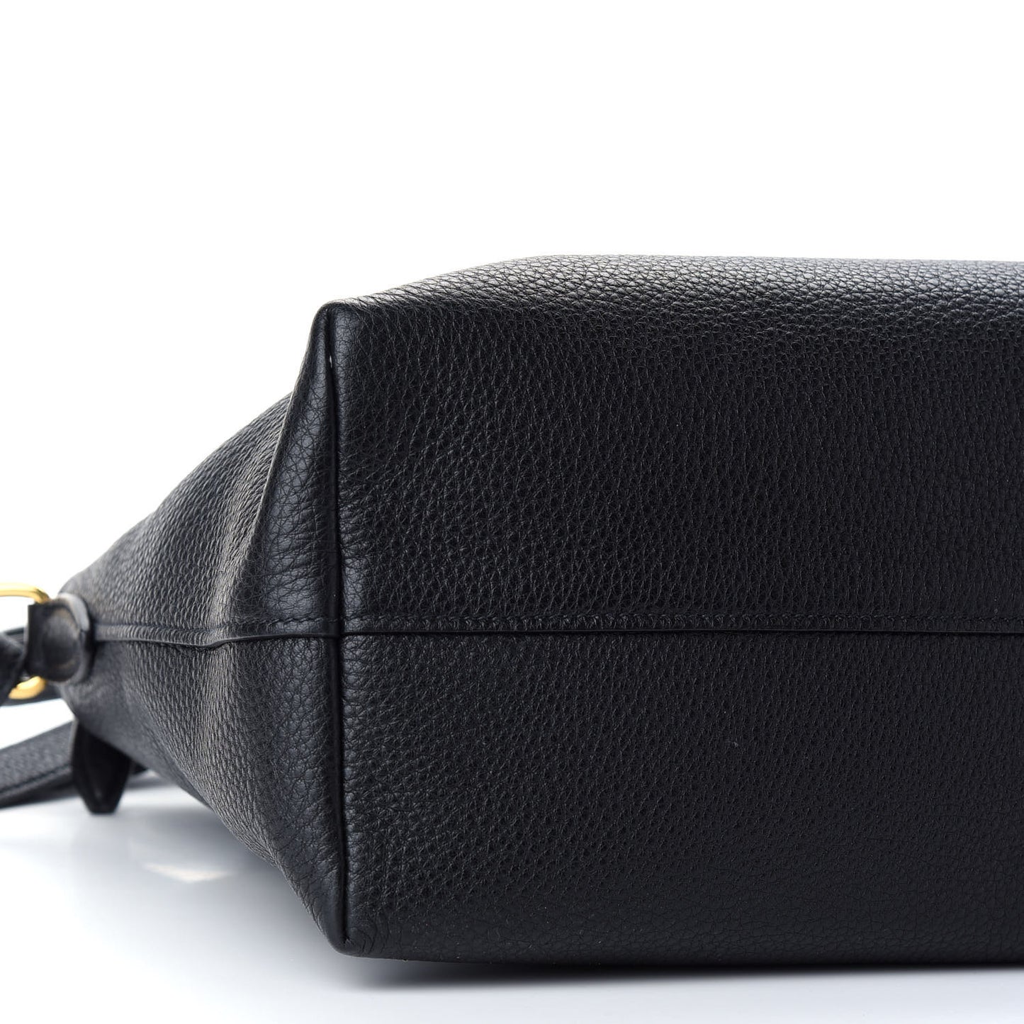 Vitello Daino Shopping Tote Black