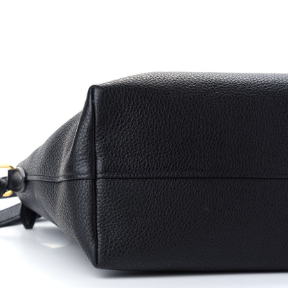 Prada Vitello Daino Shopping Tote Black 5 of 9