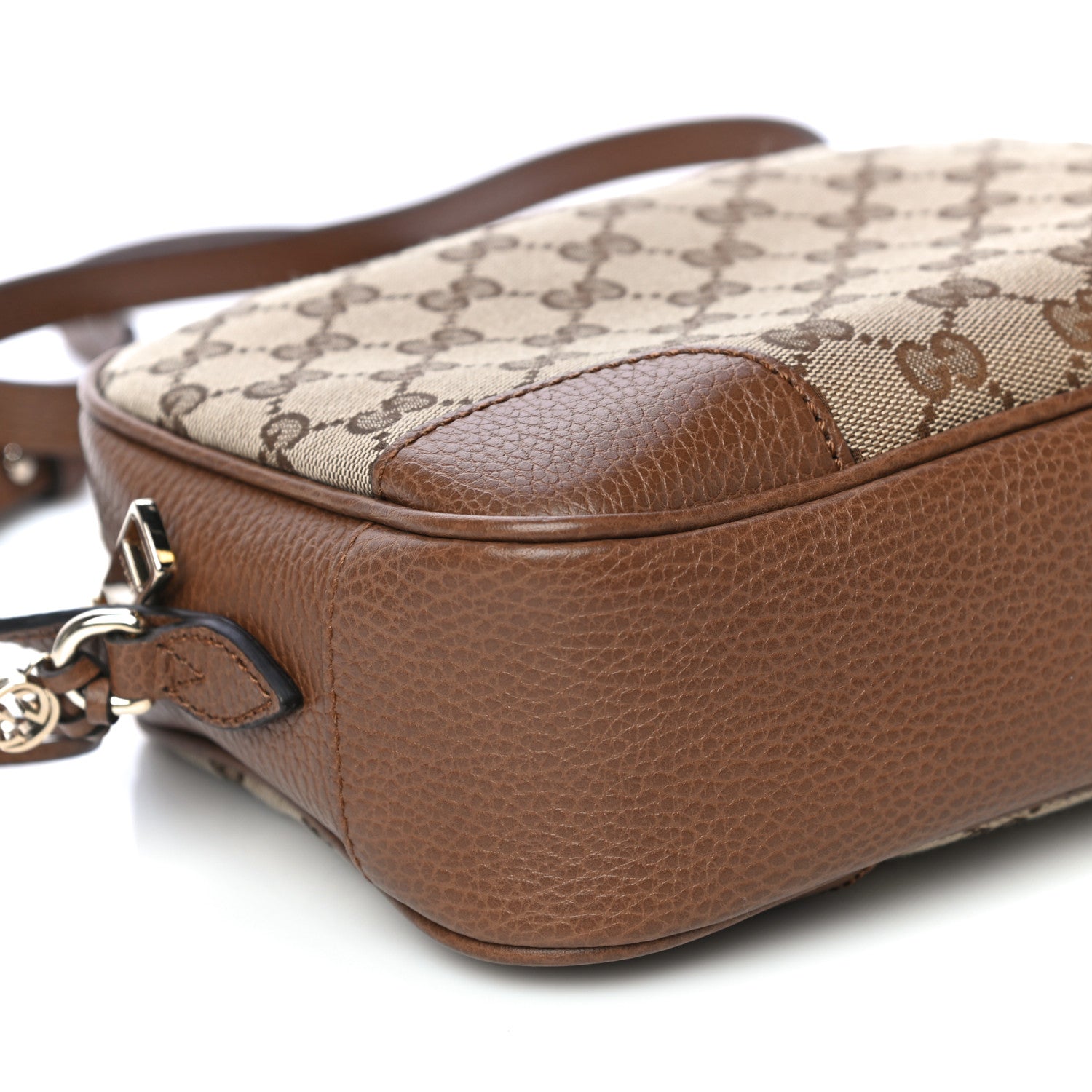 Gucci Monogram Mini Bree Messenger Bag Beige Tabacco 10 of 11